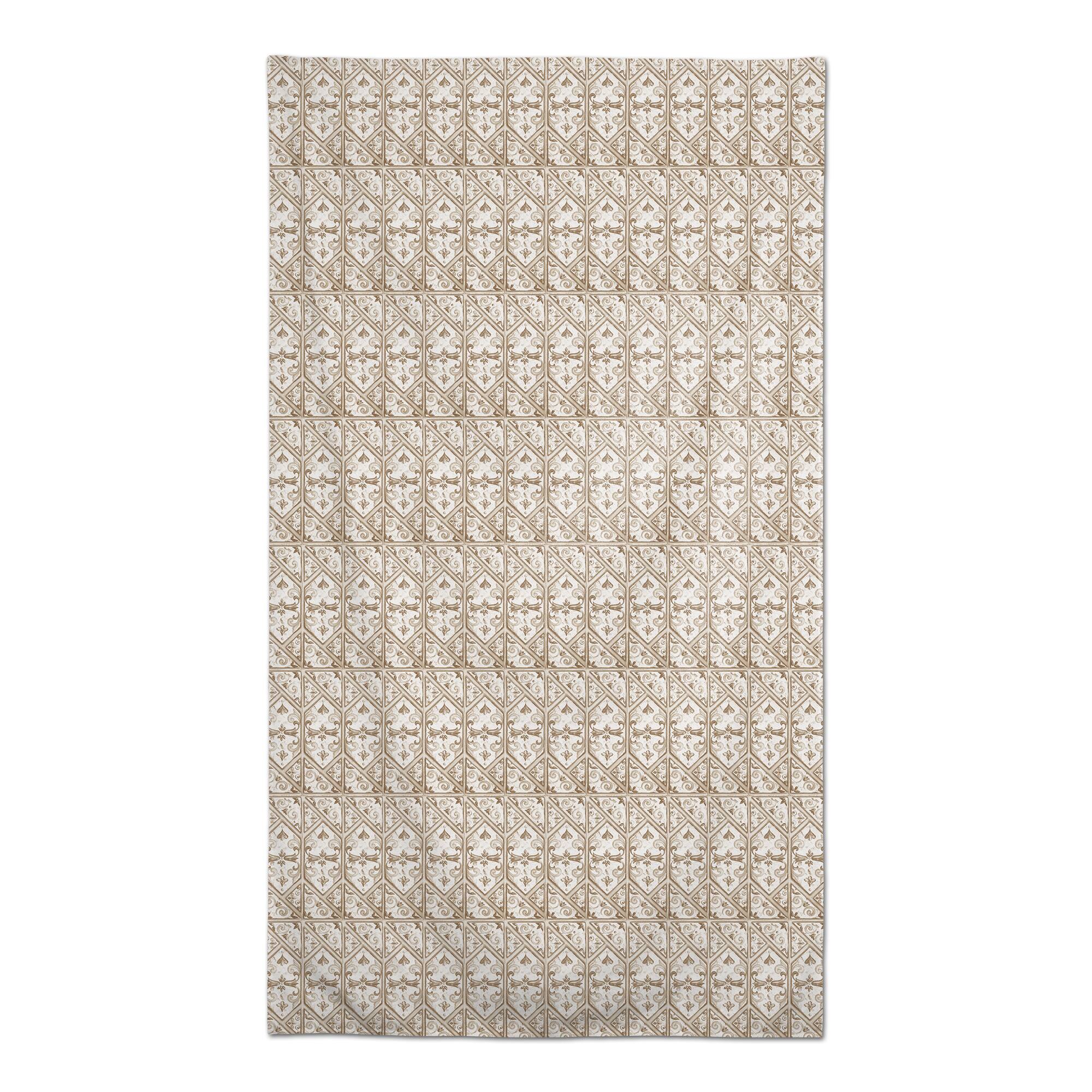 102" Regal Cream Pattern Tablecloth